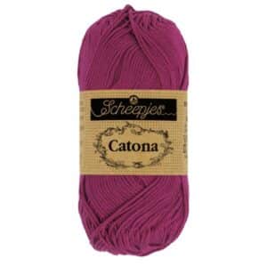 Scheepjes Catona 10 gram (kleine bolletjes) kleur 128 Tyrian Purple