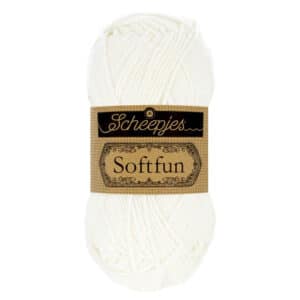 Scheepjes Softfun 50 gram kleur 2412 Snow