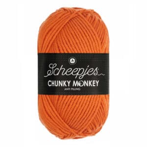 Scheepjes Chunky Monkey 100 gram kleur 1711 Deep Orange