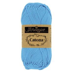 Scheepjes Catona 10 gram (kleine bolletjes) kleur 384 Powder Blue