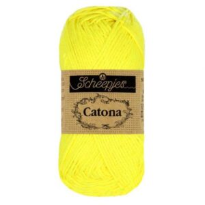 Scheepjes Catona 50 gram kleur 601 Neon Yellow