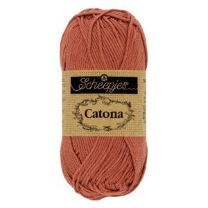 Scheepjes Catona 50 gram kleur 504 Brick Red