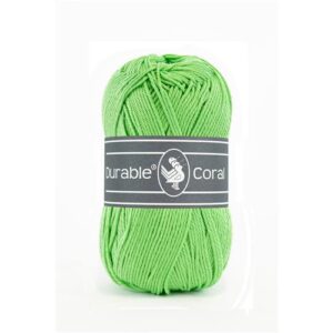 Durable Coral brei- en haakgaren – 100% gemerceriseerd katoen – 50g / 125m kleur 2155 Apple Green
