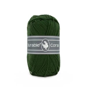 Durable Coral brei- en haakgaren – 100% gemerceriseerd katoen – 50g / 125m kleur 2150 Forest Green