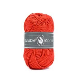 Durable Coral brei- en haakgaren – 100% gemerceriseerd katoen – 50g / 125m kleur 2193 Grenadine