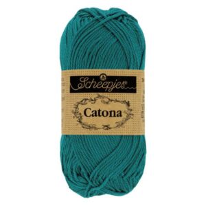 Scheepjes Catona 50 gram kleur 401 Dark Teal