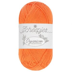 Scheepjes Organicon 50 gram kleur 224 Deep Tangerine
