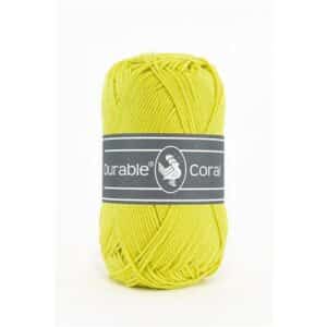 Durable Coral brei- en haakgaren – 100% gemerceriseerd katoen – 50g / 125m kleur 351 Light Lime