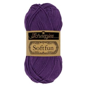 Scheepjes Softfun 50 gram kleur 2515 Deep Violet