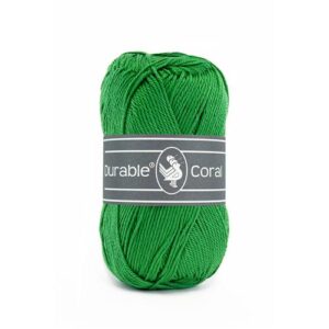 Durable Coral brei- en haakgaren – 100% gemerceriseerd katoen – 50g / 125m kleur 2147 Bright Green