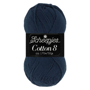 Scheepjes Cotton 8 50g kleur 527 Blauw