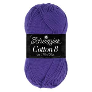 Scheepjes Cotton 8 50g kleur 661 Paars