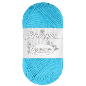Scheepjes Organicon 50 gram kleur 268 Sleepy Cyan