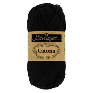 Scheepjes Catona 25 gram kleur 110 Jet Black