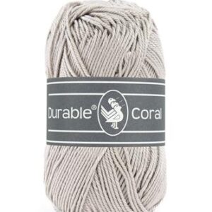 Durable Coral brei- en haakgaren – 100% gemerceriseerd katoen – 50g / 125m kleur 2213 Bone