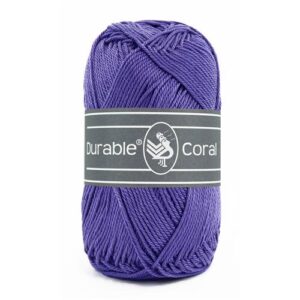 Durable Coral brei- en haakgaren – 100% gemerceriseerd katoen – 50g / 125m kleur 357 Indigo
