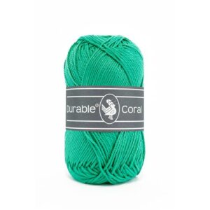 Durable Coral brei- en haakgaren – 100% gemerceriseerd katoen – 50g / 125m kleur 2141 Jade