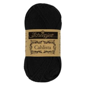 Scheepjes Cahlista 50 gr kleur 110 Jet Black