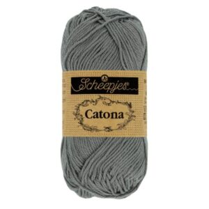 Scheepjes Catona 10 gram (kleine bolletjes) kleur 242 Metal Grey