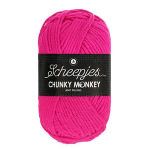 Scheepjes Chunky Monkey 100 gram kleur 1257 Hot Pink