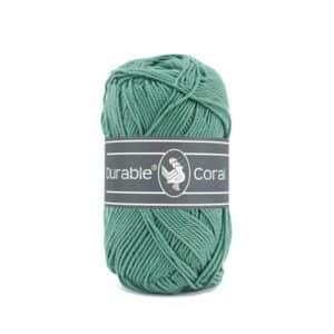 Durable Coral brei- en haakgaren – 100% gemerceriseerd katoen – 50g / 125m kleur 2134 Vintage Green