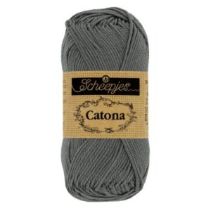 Scheepjes Catona 10 gram (kleine bolletjes) kleur 501 Anthracite