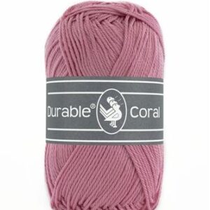 Durable Coral brei- en haakgaren – 100% gemerceriseerd katoen – 50g / 125m kleur 228 Raspberry