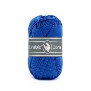 Durable Coral brei- en haakgaren – 100% gemerceriseerd katoen – 50g / 125m kleur 2103 Cobalt