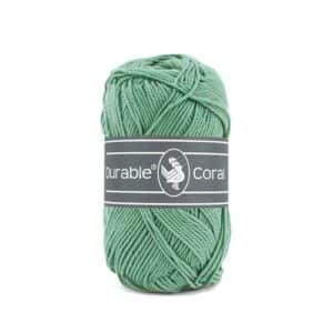 Durable Coral brei- en haakgaren – 100% gemerceriseerd katoen – 50g / 125m kleur 2133 Dark Mint