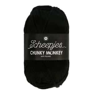 Scheepjes Chunky Monkey 100 gram kleur 1002 Black