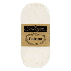 Scheepjes Catona 10 gram (kleine bolletjes) kleur 105 Bridal White