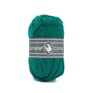 Durable Coral brei- en haakgaren – 100% gemerceriseerd katoen – 50g / 125m kleur 2140 Tropical Green