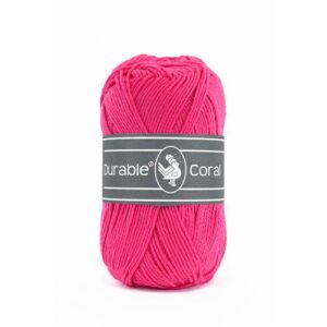 Durable Coral brei- en haakgaren – 100% gemerceriseerd katoen – 50g / 125m kleur 236 Fuchsia