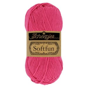 Scheepjes Softfun 50 gram kleur 2495 Hot Pink
