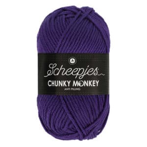 Scheepjes Chunky Monkey 100 gram kleur 2001 Deep Violet