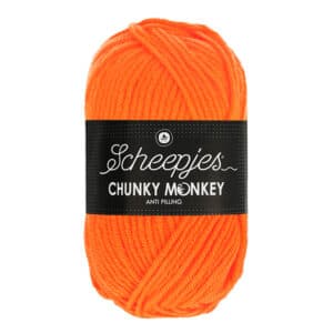 Scheepjes Chunky Monkey 100 gram kleur 1256 Neon Orange
