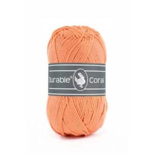 Durable Coral brei- en haakgaren – 100% gemerceriseerd katoen – 50g / 125m kleur 2195 Apricot