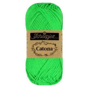 Scheepjes Catona 50 gram kleur 602 Neon Green