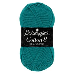 Scheepjes Cotton 8 50g kleur 724 Blauw