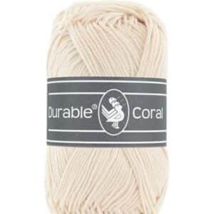 Durable Coral brei- en haakgaren – 100% gemerceriseerd katoen – 50g / 125m kleur 2191 Pale Peach