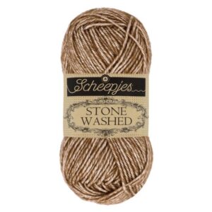 Scheepjes Stone Washed kleur 822 Brown Agate