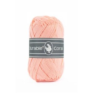 Durable Coral brei- en haakgaren – 100% gemerceriseerd katoen – 50g / 125m kleur 211 Peach