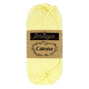 Scheepjes Catona 50 gram kleur 100 Lemon Chiffron