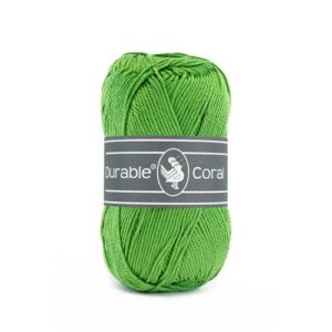 Durable Coral brei- en haakgaren – 100% gemerceriseerd katoen – 50g / 125m kleur 304 Golf Green