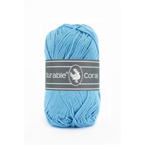 Durable Coral brei- en haakgaren – 100% gemerceriseerd katoen – 50g / 125m kleur 294 Sky