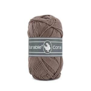 Durable Coral brei- en haakgaren – 100% gemerceriseerd katoen – 50g / 125m kleur 343 Warm Taupe