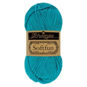 Scheepjes Softfun 50 gram kleur 2511 Dark Turquoise