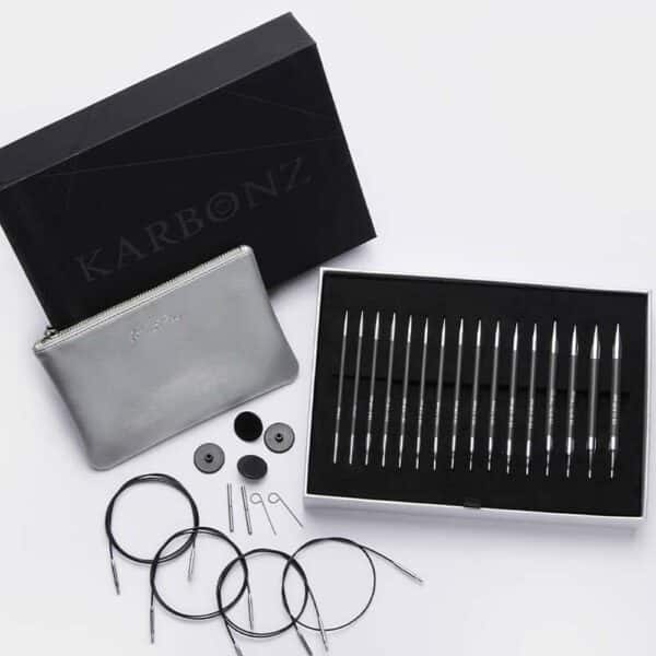 KnitPro Karbonz verwisselbare naaldenset 13cm 3.00mm – 8.00 mm