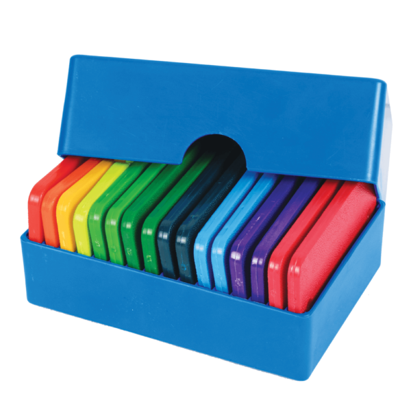 KnitPro Knitblockers doosje regenboog – 20 stuks per doosje