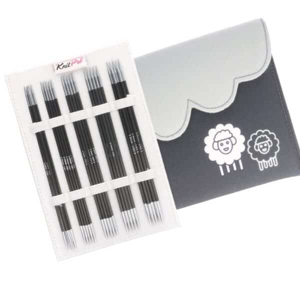 KnitPro Karbonz sokkennaaldenset 15cm 2.00mm – 4.00mm Deluxe